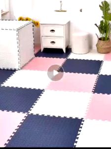 60X60 4pcs Plain Puzzle Floor Mat 4pcs Per Pack and 30X30 Number Puzzle Mat