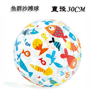 INTEX Adult And Childrens Cartoon PVC Inflatable Water Ball Beach Water Volleyball Water Toy for Swimming Fitness And Fans