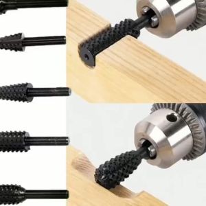 Mata Bor Gerinda 5pcs Alat Kikir Ukir Kayu Rasp Set Woodworking DIY Craft Ball Oval Cylinder Large