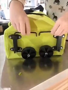 Small Pull Cart Portable Shopping Food Organizer Trolley Bag On Wheels Bags Folding Shopping Bags Buy Vegetables Bag Tug Package With Zipper