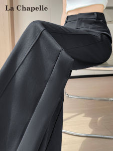 La Chapelle | Slim Cool Silk Ladies Trousers Gray