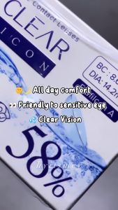 Softlens Bening EXO CLEAR diameter 14.2mm (-050 s/d -10.00)