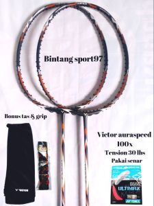 raket bulutangkisvictor auraspeed 100x raket victor auraspeed 100x mohammad ahsan