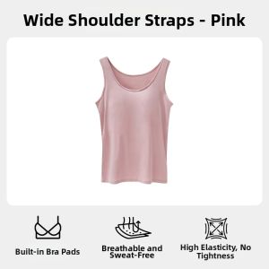 ZAILAIYI | Plus Size Slim Strap Padded Camisole Vest