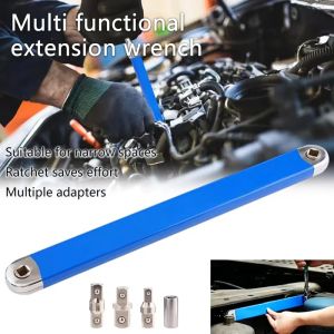 OLOEY | Compact Offset Extension Wrench 4 Adapter Dual Purpose Impact Socket Ratchet for Automotive Hand Tool 3/8 in Auto Repair Tool
