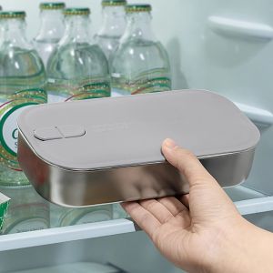 Portable Large Capacity Stainless Steel Insulated Lunch Box Office Workers Special Electric Heating Fridge Ready-to-eat Meal Box