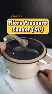 WISSEN Multi-functional Micro-pressure Electric Cooker: Stir-Fry Steam Boil Stew & Hot Pot for Home/Dorm (2-3 People)