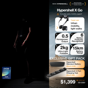 [New] Hypershell X Go The Worlds First Outdoor Exoskeleton | Physical Exertion Reduction Up to 20% | Lightens every step Reduces strain | Control Track and Optimize by App