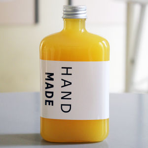 Disposable PET Plastic Square Flat Milk Tea Bottle  Squeezed Juice Bottle One Time Oil Yam Tea Acid Plum Soup Cold Drink Bottle