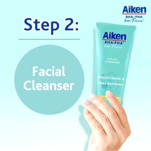 Aiken Bha Pha Pore Refining Facial Cleanser with Vitamin C 100g Pencuci Muka Penapisan Pori