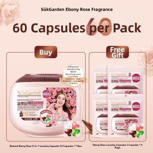 suk garden | Rose Scented Anti Bacterial Mite Remover Four-in-One Laundry Pods