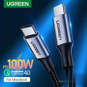 Cáp Sạc Nhanh UGREEN 5A USB Type C To USB C 100W Quick Charge 4.0 Dành Cho Samsung Galaxy Z Fold S21 MacBook Pro