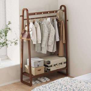 Luxury Mobile Phone Stand Wooden Bedside Table with Wheels Clothing Storage Rack Heavy Duty Adjustable Desk Organizer