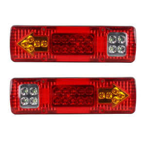 KEVANLY | 1Set 24v Truck Side Marker Lights Arrow Turn Signal Lamp Rear Clearance Indicator Tail Lights For Truck Trailer BUS Van Caravan