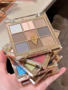 CT New Nine Color Eyeshadow Palette Sample Cold Grey Oatmeal Matte Long-lasting Easy to Color Eye Makeup Tool for Any Skin Type