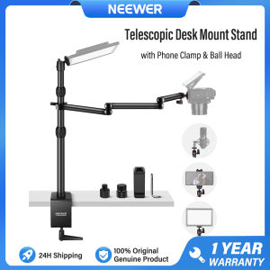 NEEWER ขาตั้งกล้องแบบตั้งโต๊ะ พร้อมที่ยึดโทรศัพท์และหัวบอล TL253A+MH022