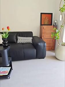 Cream Style Iron Rock Panel Side Table With Wheels