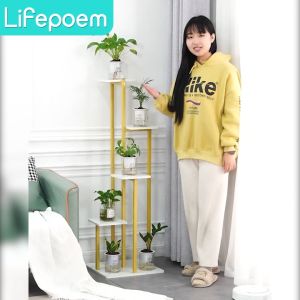 Flower Pot Rack Rak Bunga 4 Tier Flower Rack Plant Rack Rak Pasu Plant Rack Indoor Balcony Living Room Floor Standing Shelf Flower Display rack Gardening Shelf Indoor Outdoor Balcony