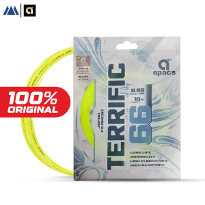 APACS Terrific 66 Badminton Strings (0.66mm 10m) Durable & High Repulsion Racket string