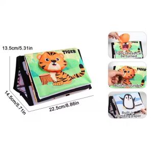 Tummy Time Mirror for Babies Black and White Toys Infants High Contrast Baby Toys For Newborn Baby Sensory Gift 0-12 Months