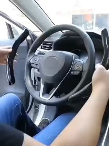 Cover Stir Sarung Stir Mobil Carbon Sarung Stir Carbon Universal Steering Wheel Cover Carbon