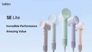 Laifen SE Lite High-Speed Hair Dryer | Smart Temperature Control | Lightweight 345g | 100K RPM Motor | Fast Drying | Silent | Negative Ions Technology