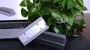 Aluminium Vertical Laptop Stand Multi Slot 17inch - Aluminum Space-Saving Stylish Adjustable Storage