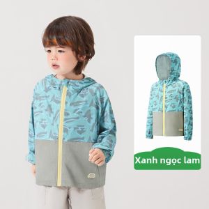 Kocotree | Áo Khoác Chống Nắng Cho Bé Thoáng Khí Có Mũ Bảo Vệ Ngoài Trời