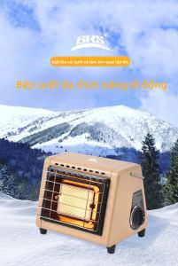 Lò Sưởi Gas Di Động Ngoài Trời BRS-H23 Dùng Cho Cắm Trại Câu Cá Gia Đình Tiết Kiệm Năng Lượng Làm Bằng Kim Loại Dùng Cho Lều Không Bao Gồm Thiết Bị Đánh Lửa