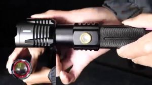 Asafee 8501 LED Flashlight 1500m Ultra Long Range 30W White Laser Focus Hand Torch Color Luminou Outdoor SOS Light Lamp IPX4 Waterproof Telescopic Zoom USB Rechargeable