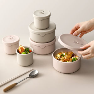 700ML 250ML รอบซิลิโคนกล่องอาหารกลางวันตู้เย็นสดกล่องไมโครเวฟเครื่องล้างจานปลอดภัยอาหารคอนเทนเนอร์พร้อมฝาปิด