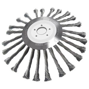 1Pc 10 Inch Steel Wire Wheel Universal Garden Weeding Brush Removal Rust Weed Brush Cutter Head Lawn Mower Brush Cutter Tools