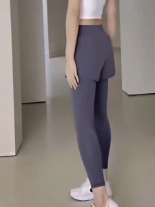 Celana Legging Wanita Panjang 2 in 1: Celana Lari Yoga Nyaman Cepat Kering Sport Outdoor