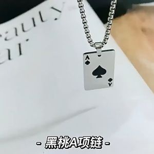 Panduan Membeli Kalung Playing Card Spades A Love Pendant Chain
