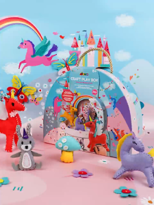 Craft Play Box Unicorn - Sewing and puzzle