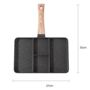 Chảo Rán Bít Tết 4 Lỗ Chống Dính 26cm Hợp Kim Nhôm Dày Dùng Được Cho Trứng Bánh Kếp Tương Thích Với Bếp Gas Và Bếp Từ