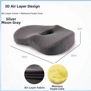 Long Sitting Memory Foam Ventilated Design Pregnant Cushion