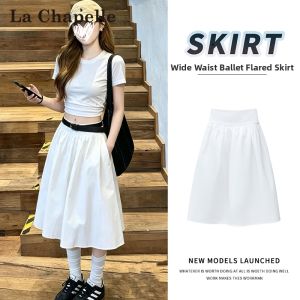 La Chapelle | High Waist Slimming Pleated A-Line Skirt