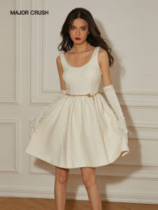 Retro Sweet Waist Cinched French Style Elegant Party Dress