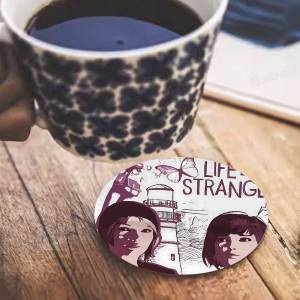 Interactive Movies L-Life Is Strange game Wooden Coaster Colour Printing Cup Mat Home Desk Decoration Gifts