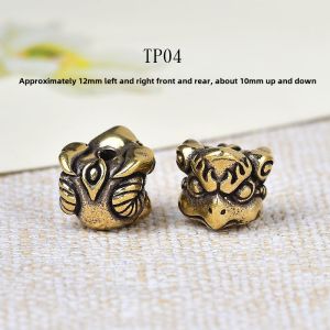 Aged Brass Buddhist Beads Bracelet Accessories Six-word Admonition Buddha Pearl Three-way Connector Indestructible Star Moon