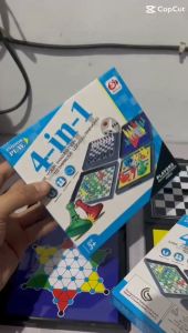 Magnetic Board Game 4in1: CATUR | HALMA | ULAR TANGGA | LUDO (Permainan Anak & Keluarga)