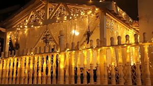 96/120LED Solar Icicle Light Fairy String Lights Tree Christmas Decor Xmas Curtain Light Outdoor Waterproof 8 Lighting Modes for Wedding Party Yard Fence