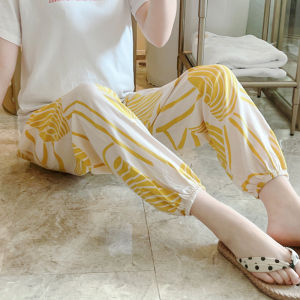 KASIHAN | Summer Cotton Satin Trousers Loose Leg
