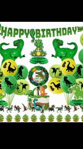 [SG Seller]Dinosaur Birthday Party Decorations&Balloons Arch Garland Kit，Dinosaurs BalloonsHAPPY BIRTHDAY BalloonsCurtainsfor Dino Themed Kids PartyShowerCelebration.