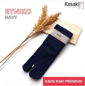 Kaos Kaki Muslimah Kaos Kaki Jempol Kaos Kaki Motif Timbul KOSAKI Etniko-NAVY