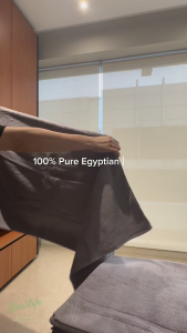 READY STOCK [Grey] Egyptian Long-Staple Cotton Bath Towel/100% Pure Egyptian Cotton