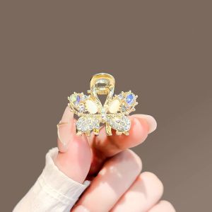 Kẹp tóc Bướm Đá Opal sáng bóng Kẹp tóc càng cua nhỏ Kẹp tóc mái bên nữ công chúa dễ thương kẹp đầu thời trang
