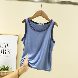 Childrens Modal Vest Summer Sleeveless Bottoming Shirt for Boys And Girls in Bright Colors Barrier Jumping Top Large Size