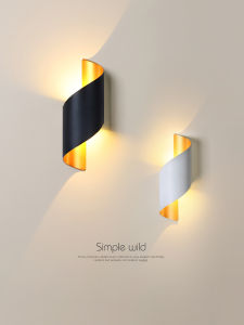 ไฟติดผนังแบบเรียบง่าย ป้องกันน้ำได้สำหรับบันได ทางเดิน ห้องนอน ห้องนั่งเล่น ห้องน้ำ ระเบียง ตัวบ้าน วิลล่า สวน ห้องทำงาน